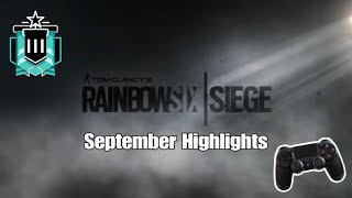 September Ranked Highlights Platnium PS4 | Rainbow Six Siege