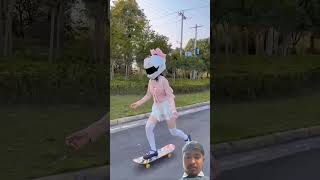 Cute girl bike riding #kawaii #automobile #cosplay #vtuber #anime #genshin #motovlog #bikeshort