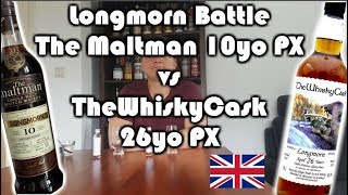 Longmorn - 10 years The Maltman vs. 26 years TheWhiskyCask