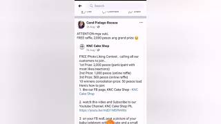 KNC Cake Shop Photo Liking contest update