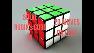 How to solve Rubik’s cube in 20 moves | Cube solver