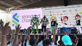 KHALIGRAPH JONES ELECTRIC PERFORMANCE AT STANDARD CHARTERED MARATHON NAIROBI 2024 🔥🔥