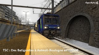 [TSC] - Mission UOCO des Batignolles à Auteuil-Boulogne en Z20501/02 (01A) sur la Petite Ceinture