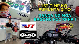 VISITING 1ST TIME THE HJC HELMETS PH - TRIUMPH JT MARKETING ! | GAGANDA NG MGA BAGONG RPHA 11