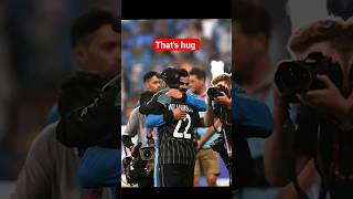 Williamson hugs Virat Kohli and Babar Azam 😘❤ #kanewilliamson #viratkohli #babarazam #cricket