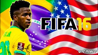 BRASIL X ESTADOS UNIDOS #amistosos seleção  #gameplay #EA FC MOBILE #fifa16😉