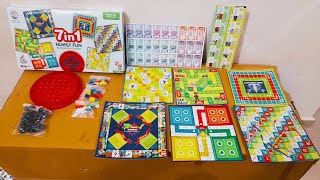 Unboxing and Review of RATNA'S 7 in 1 Family Fun Board Game for Family and Kids Party and Fun Games