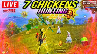 🔴Live 7 Chickens Hunting🔥 Battlegrounds Mobile India🇮🇳 @jinoxop #pubgmobile #live