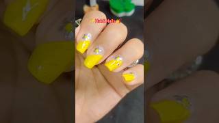 ✨Haldi special nailart at home 💅🌼#nails#nailart#trending#shorts#viralvideo#youtubeshorts