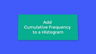 Add Cumulative Frequency Data Curve to a Histogram in Excel