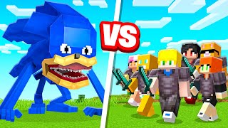 Kass e KR e Seus Amigos vs  Shin Sonic Tapes no Minecraft!