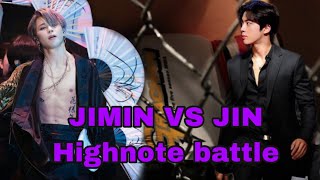 JIN Vs JIMIN -BTS(방탄소년단 )|| HIGHNOTE BATTLE Reaction