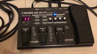 Boss ME 25 Guitar Multiple Effects Demo