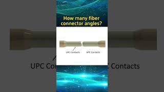 How many fiber connector angles are there?