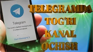 Telegram kanal ochish 2020 (Eng tog'ri kanal ochish)