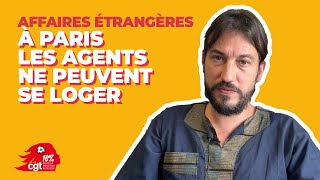 Affaires étrangères : à Paris les agents ne peuvent se loger