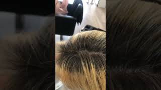 Que os parece como hemos quitado el pigmento amarillo? #hairsalon #peluquería #viral #blonde