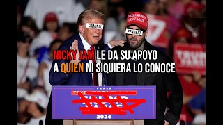 Nicky Jam le da su apoyo al convicto criminal Donald Trump, quién lo usa como mono de su circo.