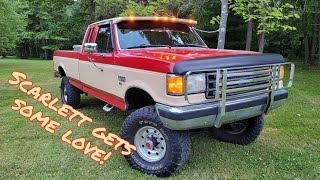 Lund visor install and roof repaint on my 90 F-250!!