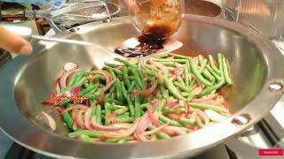 How to cook long bean or green bean | Cara Memasak Tumis Kacang Panjang Bawang putih