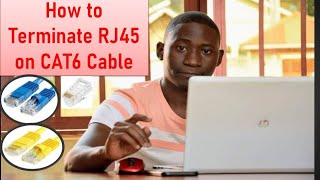 How To Terminate An Rj45 Connector To Cat6 Cable