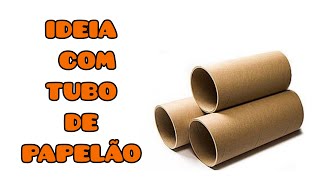 Do lixo ao luxo - Vasos decorativos com tubo/rolo de papelão | Cardboard tubes