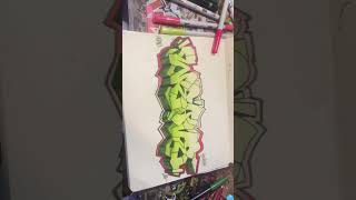 “weave” graffiti sketch #graffiti #graff #tagging #tag #art #shorts #fyp #newpost #shortsfeed