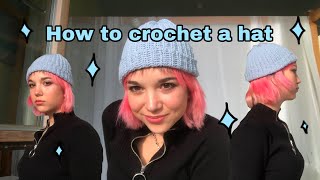 How to crochet a beanie hat