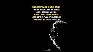 Shakespeare said🔥✅️.     motivational #motivation #motivationalquotes