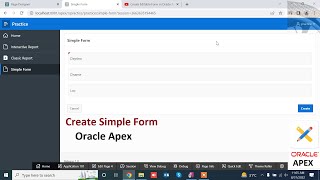 How to Create Simple Form in Oracle Apex | Mr Gactack