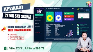 Aplikasi Surat Kelulusan Siswa Sederhana VBA Excel Rasa Website #vbaexcel