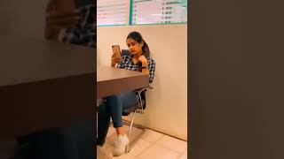 kitni sweet ladki lag rahi hai 😍😍 | Beautiful Indian Girl at her office | White Shoes | Long Legs