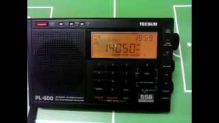 Tecsun PL-600, Ondas Curtas 14010kHz - Sinal misterioso