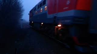 тэп70 0402 с пассажирским поездом Санкт-Петербург Волгоград