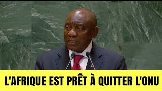 Cyril Ramaphosa, Président de la République sud-africaine, à la 79e session de l'Assemblée générale