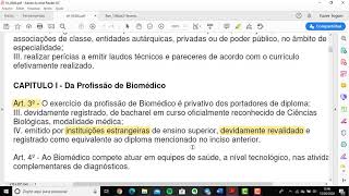 Resolução de Questões de Concurso Ética e Legislação - Biomédico