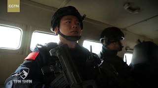 Hotan SWAT team in China's Xinjiang reveals live fire drill on anti terrorism