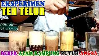 Eksperimen Teh Telur Angsa, Puyuh, Bebek dan Ayam Kampung.