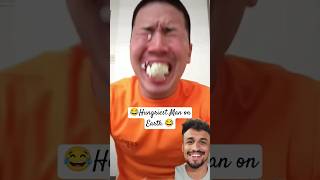 😂 Funny Video 😂 Hungriest  man on Earth #funny #eating #food #mukbang #trending #funniestvideo