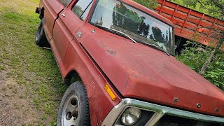 1978 Ford f150 Starts up FIRST TIME IN A FEW YEARS.