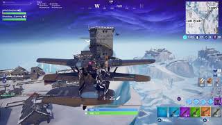 Insane Sniper frag from Plane to plane on Fortnite Battle royale! (176m)