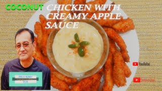 COCONUT CHICKEN WITH APPLE SAUCE