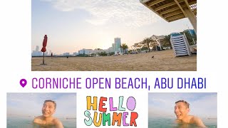 CORNICHE OPEN BEACH AUH | REVIEW USING GOPRO HERO9 | MR&MRS MEJIA #goprohero9 #cornicheabudhabi