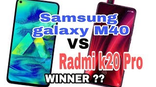 Samsung galaxy M40 vs Radmi k20 Pro speed test and camera comparison