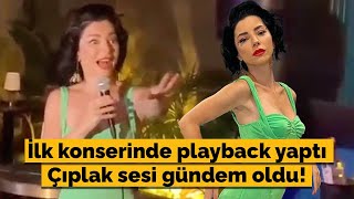 Merve Boluğur ilk konserinde sesiyle gündem oldu! Gece boyunca başka şarkıcılardan playback yaptı