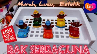 RAK MINISO SERBAGUNA • KECIL LUCU MURAH • lazadahaul