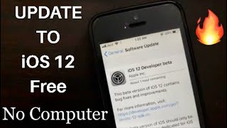 How to Update to iOS 12 free no computer