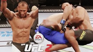 Ronaldo "Jacare" Souza -Vs-  Royce Gracie ☆EA SPORTS UFC 2☆