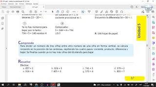 ESMATE CUARTO GRADO CLASE 1.6 UNIDAD 5