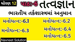 Std 12 Tatvagyan Chapter 1 Manoyatn 6.1,6.2,6.3,6.4 |std 12 philosophy ch 7 manoyatn 6.1,6.2,6.3,6.4